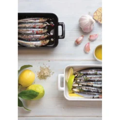 REVOL Plat De Cuisson|Plat Rectangulaire Noir 30x22 cm Belle Cuisine