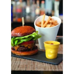 REVOL Servir, Présenter|Plateau Rectangulaire 1 encoche Ardoise 25 x 12 cm Basalt