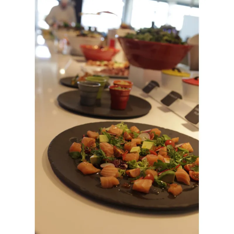 REVOL Servir, Présenter|Vaisselle|Plateau Rond Ardoise Ø 28,5cm Basalt