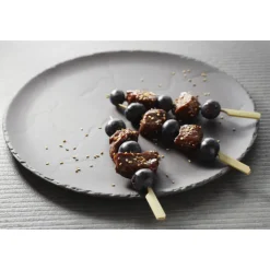 REVOL Servir, Présenter|Vaisselle|Plateau Rond Ardoise Ø 28,5cm Basalt