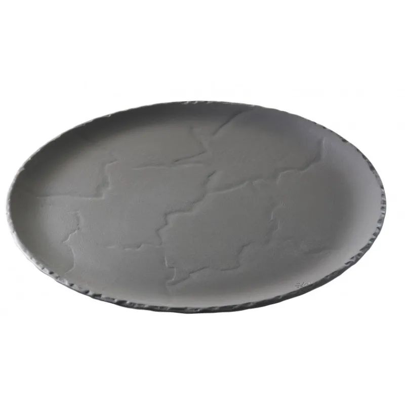REVOL Vaisselle|Plateau Rond Ardoise Ø 32cm Basalt