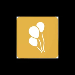 SILIKOMART Ustensiles Décor Gâteau|Pochoir Silicone Ballons 11,9 x 6,2 x H 0,1 cm (x2)