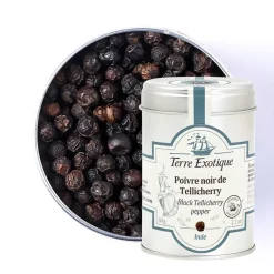 TERRE EXOTIQUE Poivre|Poivre Noir de Tellicherry 60 g