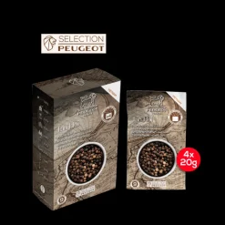 PEUGEOT Moulin|Poivre|Poivre Noir du Vietnam Tan Hoi Sachet 20 g (x4)