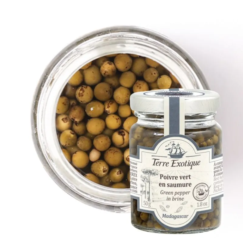 TERRE EXOTIQUE Poivre|Poivre Vert en Saumure 50 g