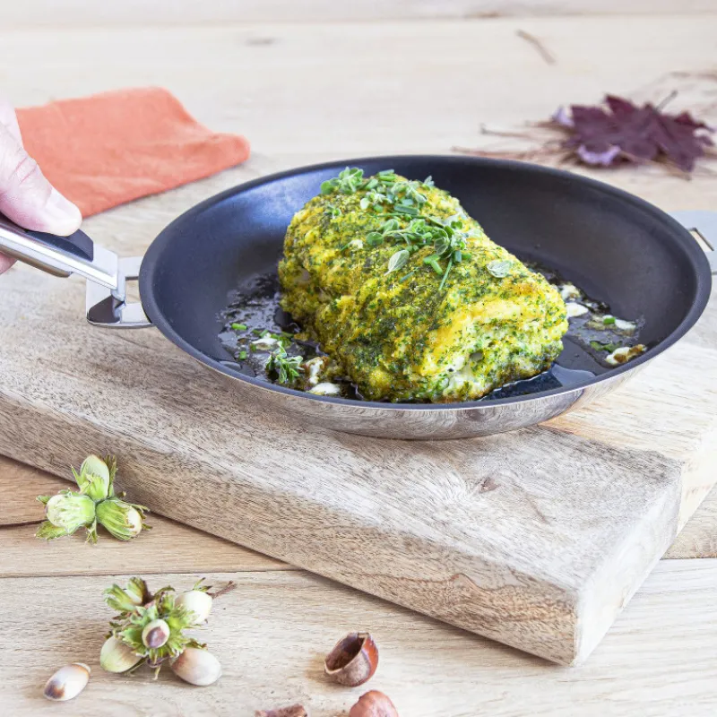 CRISTEL Poêles|Poêle Ø 24 cm Strate Amovible Inox Exceliss