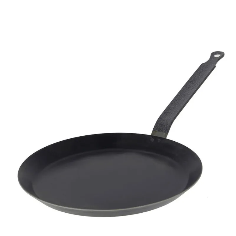 DE BUYER Poêles|Poêle à Crêpes Tôle Bleue Ø 24 cm Outdoor