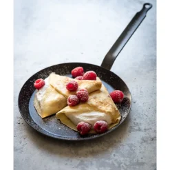 DE BUYER Poêles|Poêle à Crêpes Tôle Bleue Ø 18 cm Outdoor