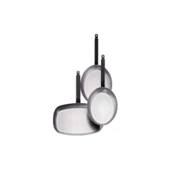 DE BUYER Poêles|Poêle à Poisson Carbone Plus 40 cm, Ovale, , Tôle Acier