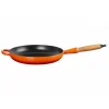 LE CREUSET Poêles|Poêle en Fonte 28 cm Volcanique avec Manche en Bois Signature