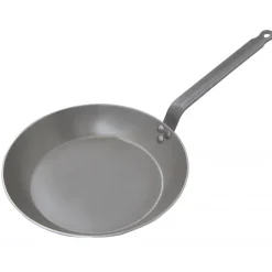 DE BUYER Poêles|Poêle Lyonnaise Carbone Plus Ø 28 cm , Tôle, Queue Feuillard