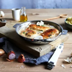 CRISTEL Poêles|Poêle Lyonnaise Mutine Ø 28 cm Inox Amovible