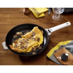 CRISTEL Poêles|Poêle Mutine Ø 24 cm Manche Amovible Anti-Adhésive Inox