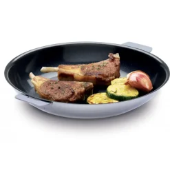 CRISTEL Poêles|Poêle Mutine Ovale Ø 35 cm Manche Amovible Anti-Adhésive Inox