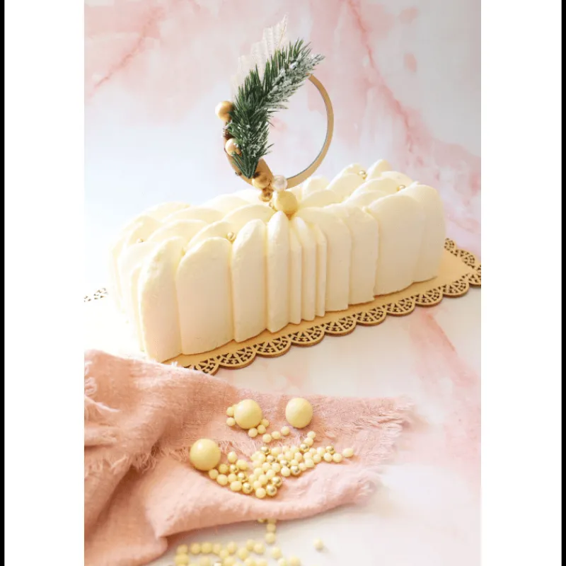 SCRAPCOOKING Décoration Comestible|Pot de Décors en Perles Or et Chocolat Blanc 50 g