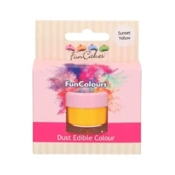 FUNCAKES Colorants Alimentaires|Poudre comestible Jaune orangé 2,5 g