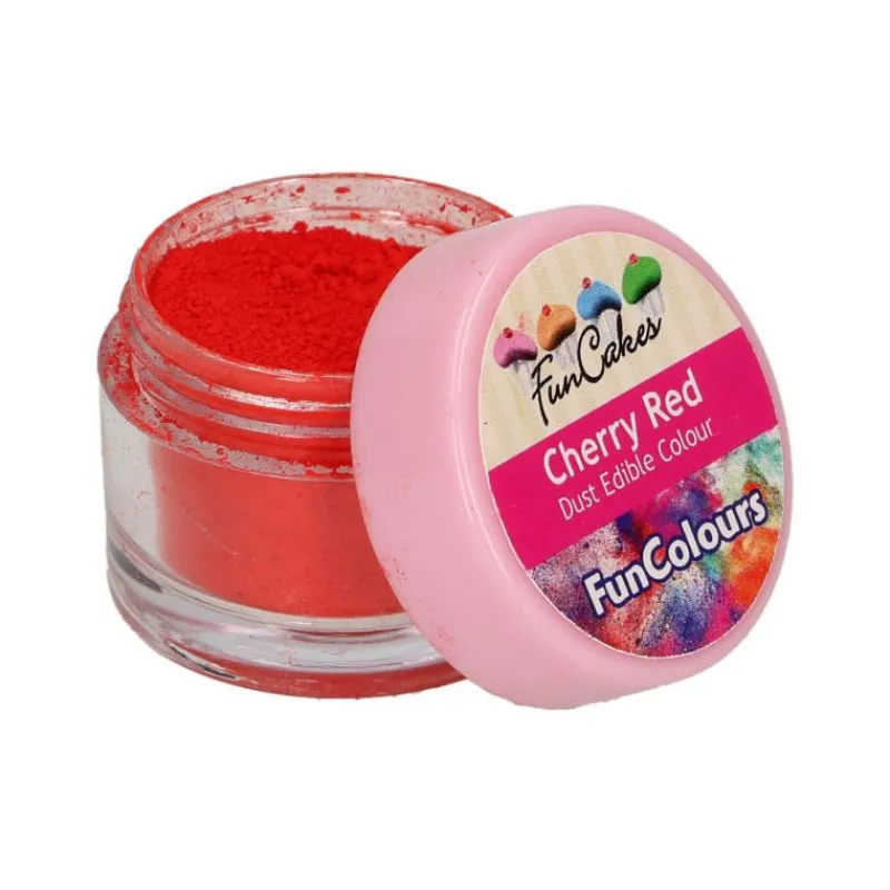 FUNCAKES Colorants Alimentaires|Poudre comestible Rouge cerise 2,5 g