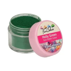 FUNCAKES Colorants Alimentaires|Poudre comestible Vert houx 1,2 g