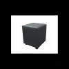 2IMAHL Mobilier Restaurant|Pouf Carré en Simili Cuir Noir Lisbonne