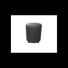 2IMAHL Mobilier Restaurant|Pouf Rond en Tissu Gris Lisbonne