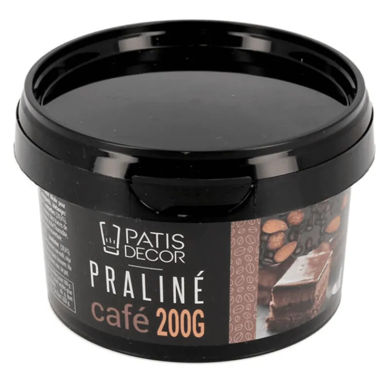 PATISDECOR Produits Sans Gluten|Praliné Café 200 g Patisdécor