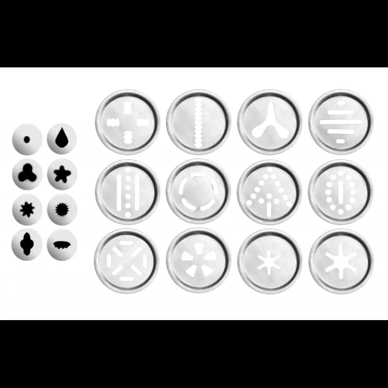 IBILI Douilles Pâtisserie|Ustensiles Pâtisserie|Presse à Biscuit et Décors Aluminium 0,2 L