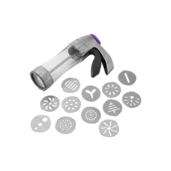 WILTON Ustensiles Pâtisserie|Presse à Biscuits en Métal +12 disques