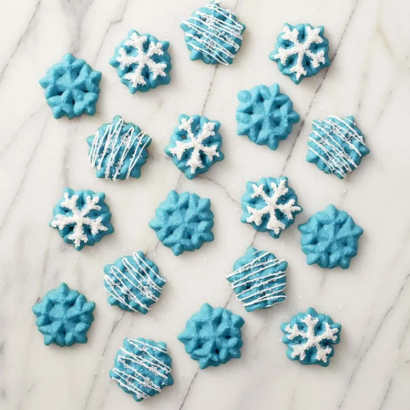 WILTON Ustensiles Pâtisserie|Presse à Biscuits en Métal +12 disques