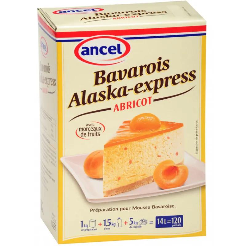 ANCEL Préparation Pâtisserie|Préparation bavarois Alaska-Express Abricot 1 kg