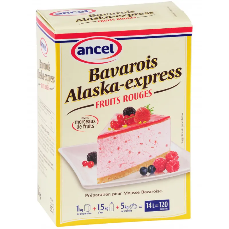 ANCEL Préparation Pâtisserie|Préparation bavarois Fruits des bois 1 kg Alaska-Express