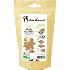 MIRONTAINE Préparation Pâtisserie|Préparation Biscuit Pain d'Épice Bio 280 g