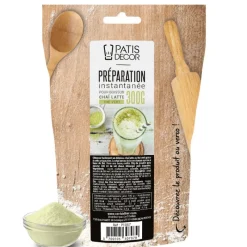 PATISDECOR Thé|Préparation Pâtisserie|Préparation Instantanée pour Chaï Latte Thé Vert 300 g Patisdécor