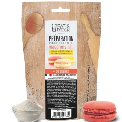 PATISDECOR Préparation Pâtisserie|Préparation pour Coques de Macarons 250 g Patisdécor