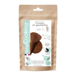 SCRAPCOOKING Préparation Pâtisserie|Préparation pour Gaufrettes et Cornets Chocolat 260 g