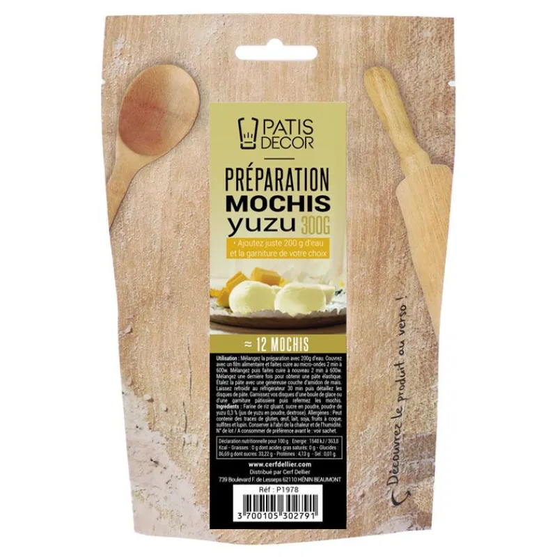 PATISDECOR Préparation Pâtisserie|Préparation Pour Mochis Yuzu 300 g Patisdécor