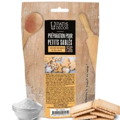 PATISDECOR Préparation Pâtisserie|Préparation pour Petits Sablés 250 g Patisdécor