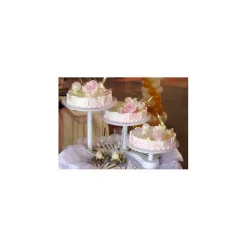 PATISDECOR Présentoirs Pour Gâteaux|Présentoir à Gâteaux Blanc 3 Plateaux