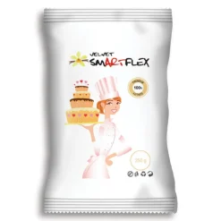 SMARTFLEX Produits Sans Gluten|Pâte À Sucre|Pâte à Sucre Blanc Vanille Velvet 250g