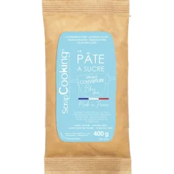 SCRAPCOOKING Trancheuse Electrique|Pâte À Sucre|Pâte à Sucre Bleu Ciel Spéciale Couverture 400g