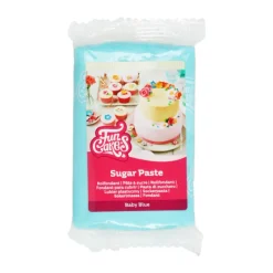 FUNCAKES Pâte À Sucre|Pâte à Sucre Bleu Layette 250g