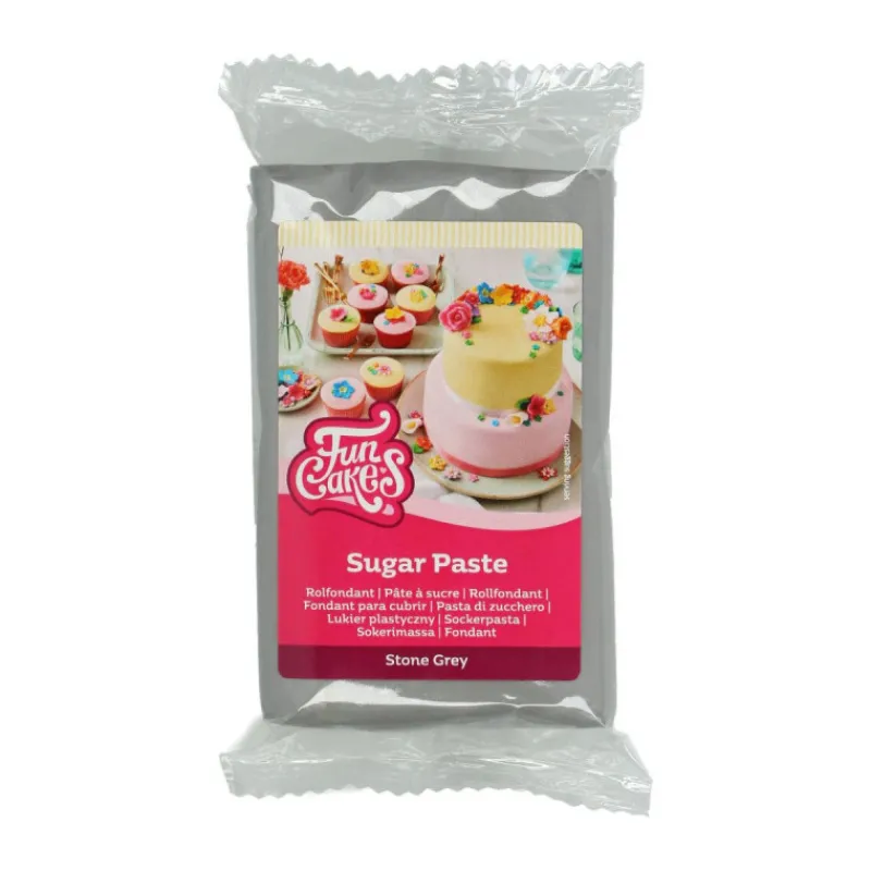 FUNCAKES Pâte À Sucre|Pâte à Sucre Gris pierre 250g