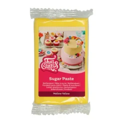 FUNCAKES Pâte À Sucre|Pâte à Sucre Jaune 250g
