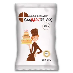 SMARTFLEX Produits Sans Gluten|Pâte À Sucre|Pâte à Sucre Marron Brown Velvet 250g