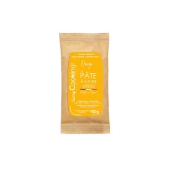 SCRAPCOOKING Trancheuse Electrique|Pâte À Sucre|Pâte à Sucre Orange 100 g