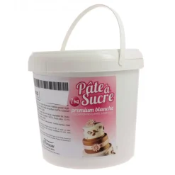 FLORENSUC Pâte À Sucre|Pâte à Sucre PREMIUM Blanche - Seau de 5 kg