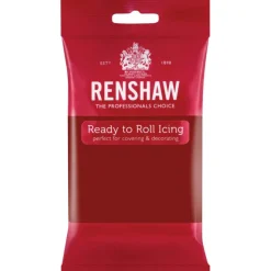 RENSHAW Pâte À Sucre|Pâte à Sucre Pro Ruby Red 250g