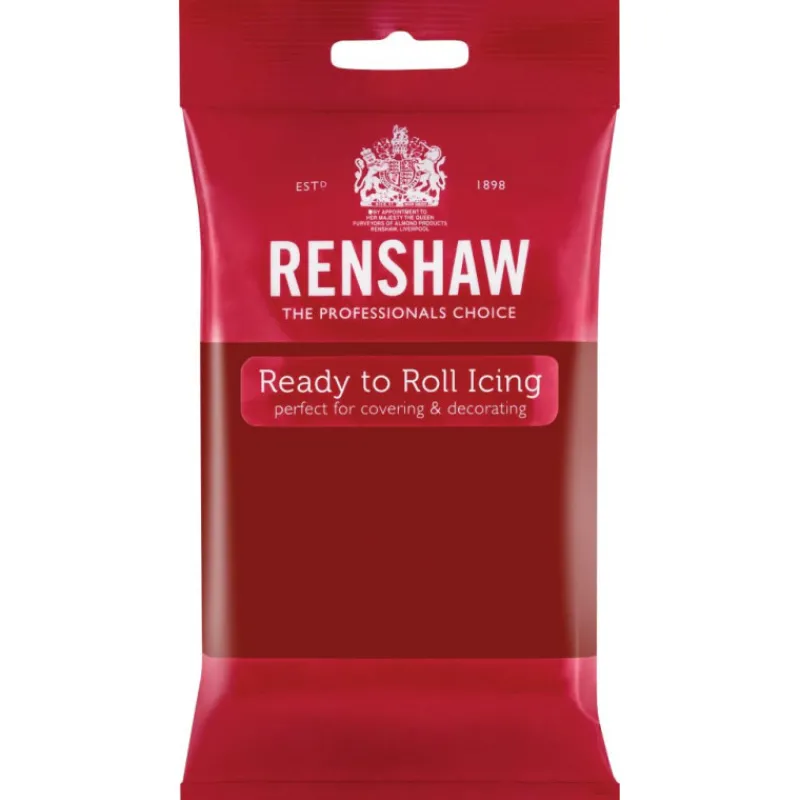 RENSHAW Pâte À Sucre|Pâte à Sucre Pro Ruby Red 250g
