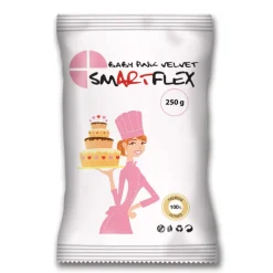 SMARTFLEX Produits Sans Gluten|Pâte À Sucre|Pâte à Sucre Rose Baby Pink Velvet 250g