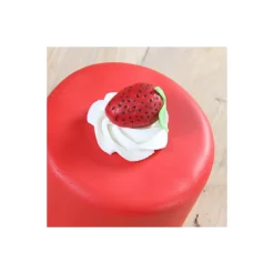 FUNCAKES Pâte À Sucre|Pâte à Sucre Rouge goût Fraise 250g