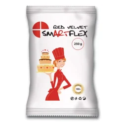 SMARTFLEX Produits Sans Gluten|Pâte À Sucre|Pâte à Sucre Rouge Red Velvet 250g